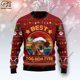 thumbnail image 3 of Sudadera unisex informal de invierno con estampado 3D de árbol de Navidad, Papá Noel, tatuaje, gato, animal, ciervo, oso, fea, M7, 3 of 5