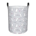 thumbnail image 6 of Lsque Fun Rabbit pattern Laundry Hamper Basket, Tall Woven Rope Hamper Basket for Clothes, Lightweight Storage Basket, Collapsible Waterproof-Small, 6 of 8