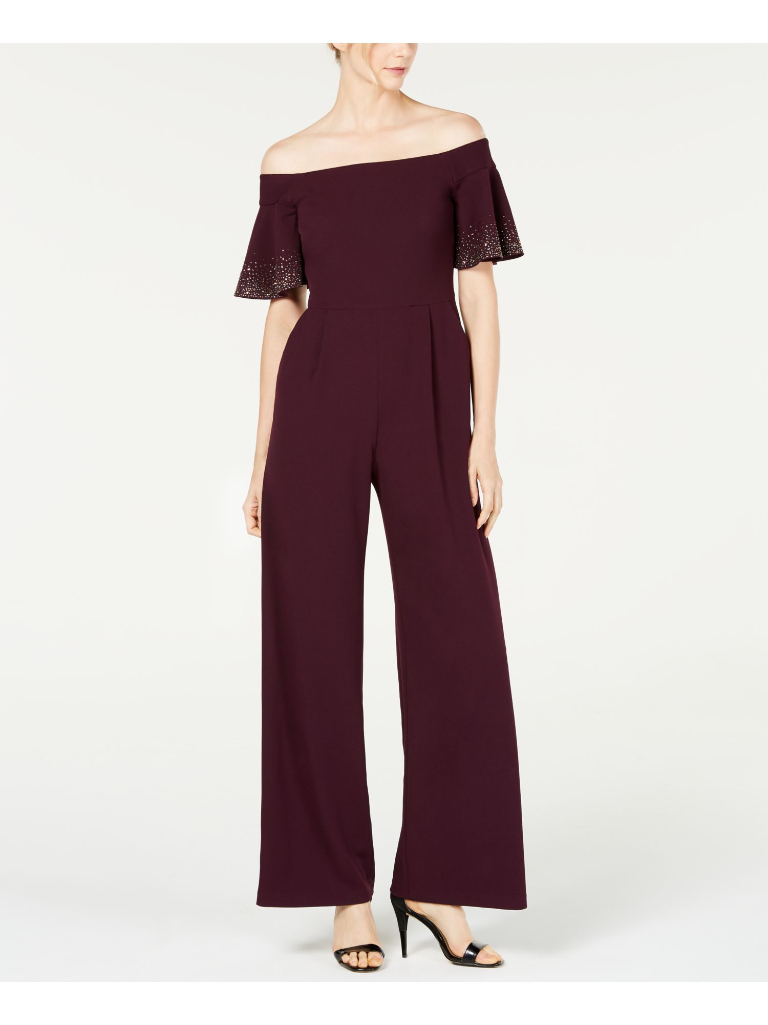 calvin klein purple jumpsuit