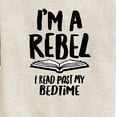 thumbnail image 3 of Instant Message - Rebel Read Past Bedtime - Toddler And Youth Crewneck Fleece Sweatshirt, 3 of 6