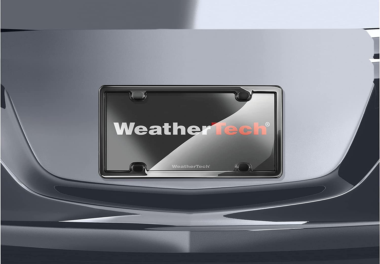 WeatherTech ClearCover - Clear Acrylic Lens Cover with Durable Frame That Protects License Plates, Black