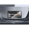 WeatherTech ClearCover License Plate Cover and Frame, Chrome/Black