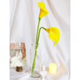 thumbnail image 5 of Paquete de 20 flores artificiales de lirio de Cala, ramo de boda, flores artificiales de tacto Real, decoración del banquete de boda para el hogar, 5 of 5