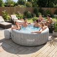 thumbnail image 2 of Coleman Sicily 5-7 Person AirJet Inflatable Hot Tub with EnergySense Cover, Grey, 85"x28", 2 of 10