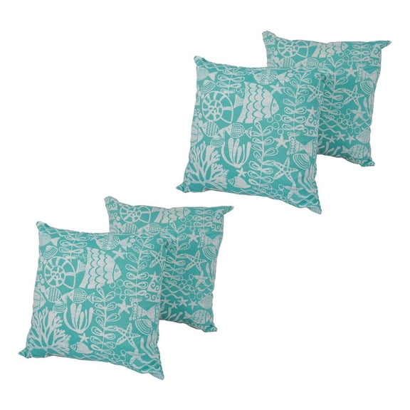 Spun Polyester 17-inch Outdoor Throw Pillows (Set of 4) CO-JO16-10-S4