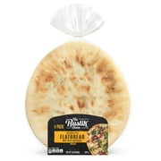 The Rustik Oven Artisan Style Original Flatbread, 4 count, Plain Flatbread, 9.5 oz Bag