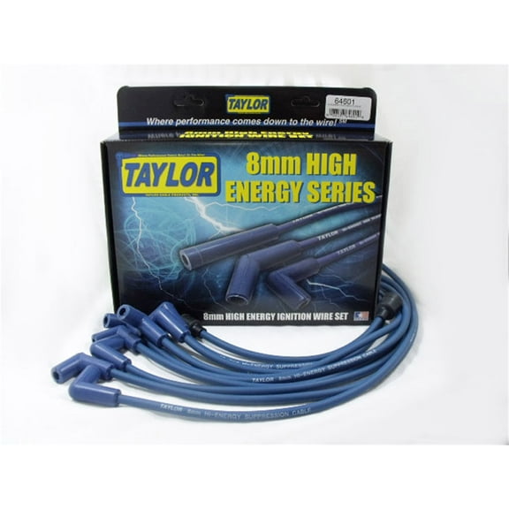 Taylor Wire / Vertex 64601 TAY64601 HI-ENERGY CUSTOM 8 CYL BLUE