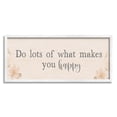 thumbnail image 4 of Stupell Industries Do What Makes You Happy Delicate Floral Blossoms Graphic Art White Framed Art Print Wall Art, Design by Yass Naffas Designs, 4 of 5