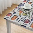 thumbnail image 4 of HAOXIT , Utensils Design Print, Rectangular Table Cover for Dining Room Kitchen Decor 44''x44'', 4 of 7