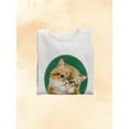 thumbnail image 3 of A Curious Cat Sweatshirt Women -Kayomi Harai Designs, Female 4X-Large, 3 of 4