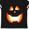 thumbnail image 4 of Inktastic Toothy Grin Pumpkin Face in Orange Glow Boys or Girls Toddler T-Shirt, 4 of 5