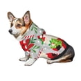 thumbnail image 7 of Fotbe Gnome And Buffalo Plaid Print Small Dog Sweater Hoodies Pet Grey Hooded Soft Fleece Sweatshirts with Pocket Fall Winter Puppy Cat Sweaters Warm Clothes-Small, 7 of 7