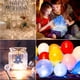 thumbnail image 2 of Globos LED iluminados, 500 unidades, mini globos LED redondos impermeables, mini luces LED para fiestas, microbombillas para linternas de papel, globos iluminados, decoraciones para fiestas de cumplea, 2 of 5