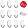 thumbnail image 2 of Vikakiooze 10Pcs Towel Holder Clothes Hooks No Drilling Bathroom Kitchen Office Hooks Towel Hooks, Home Savings!, 2 of 5