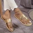 thumbnail image 3 of Sandalias tipo tanga para mujer: zapatos cómodos y elegantes con puntera abierta y decoración con hebilla, 3 of 4