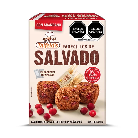 Panecillos Taifelds de salvado con arándanos y miel de abeja 240 g
