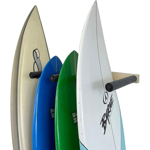 Vertical Surfboard Storage Rack - Holds 4 Boards