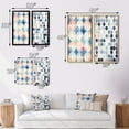 thumbnail image 4 of Designart "Circular Retro Watercolor Indigo Secrets V" Modern Geometric Framed Wall Art Set Of 2 - Modern Blue Framed Wall Art Set Of 2, 4 of 6