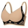 thumbnail image 2 of Womens Soft Wireless Bras， Comfortable Without Underwire Bralettes， Full Cup Seamless Everyday Bras, 2 of 9