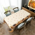 thumbnail image 3 of Thanksgiving Tablecloth Rectangle 60x84 Inch, Turkey Fall Harvest Thanksgiving Table Cloth Rectangle Waterproof Rectangular Table Cover for Dinner Kitchen Party Decorations, 3 of 6