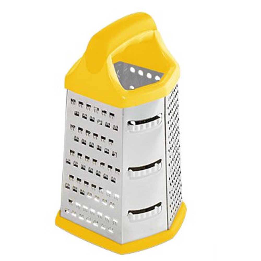 Home Basics Stainless Steel 6 Sided Cheese Grater