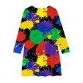 thumbnail image 3 of LOVZFMLL Robe d'Été à Manches Courtes Col Rond Couleur Unie, 3 of 4