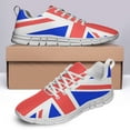 thumbnail image 4 of Union Jack Flag Shoes for Men Women Running Sneakers Breathable Casual Sport Tennis Shoes White Size 7.5, 4 of 5