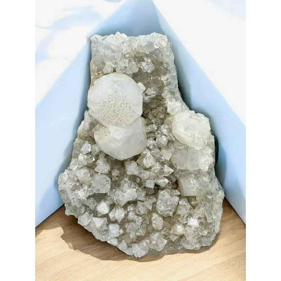 Diamond Cubic Apophyllite Cluster