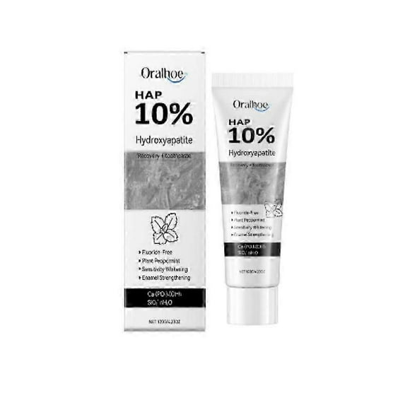 1-3pcs HAP 10% Whitening Toothpaste Hydroxyapatite for Sensitive Teeth Mint Flavor Anticavity Surface Stain Cleaning Brightening Oral Care