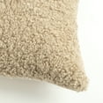 thumbnail image 3 of Lush Decor Neo Boucle Lumbar Throw Pillow Cover 2 Piece Set 14" W x 24" L Neutral - Rectangle Pillow - Soft Fluffy Pillow Cover- Textured Decorative Pillows For Bed, Couch or Chair, 3 of 6
