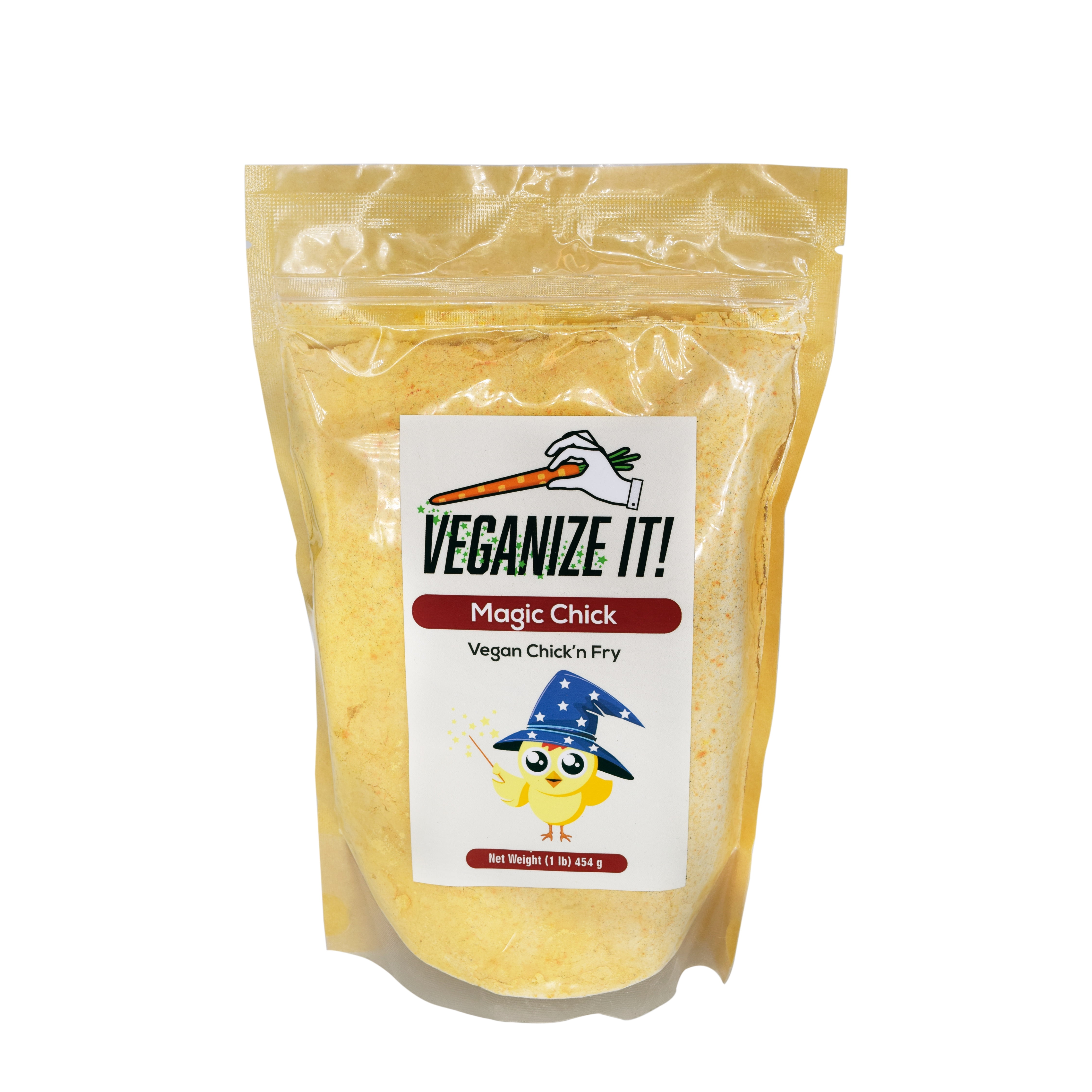 VEGANIZE IT Magic Chick Vegan Seasoned Coating Mix |  Chick’N Fry - Chicken Fry Flour | Ready to Mix For Vegetable Coating (454 Gram) (Pack of 1)