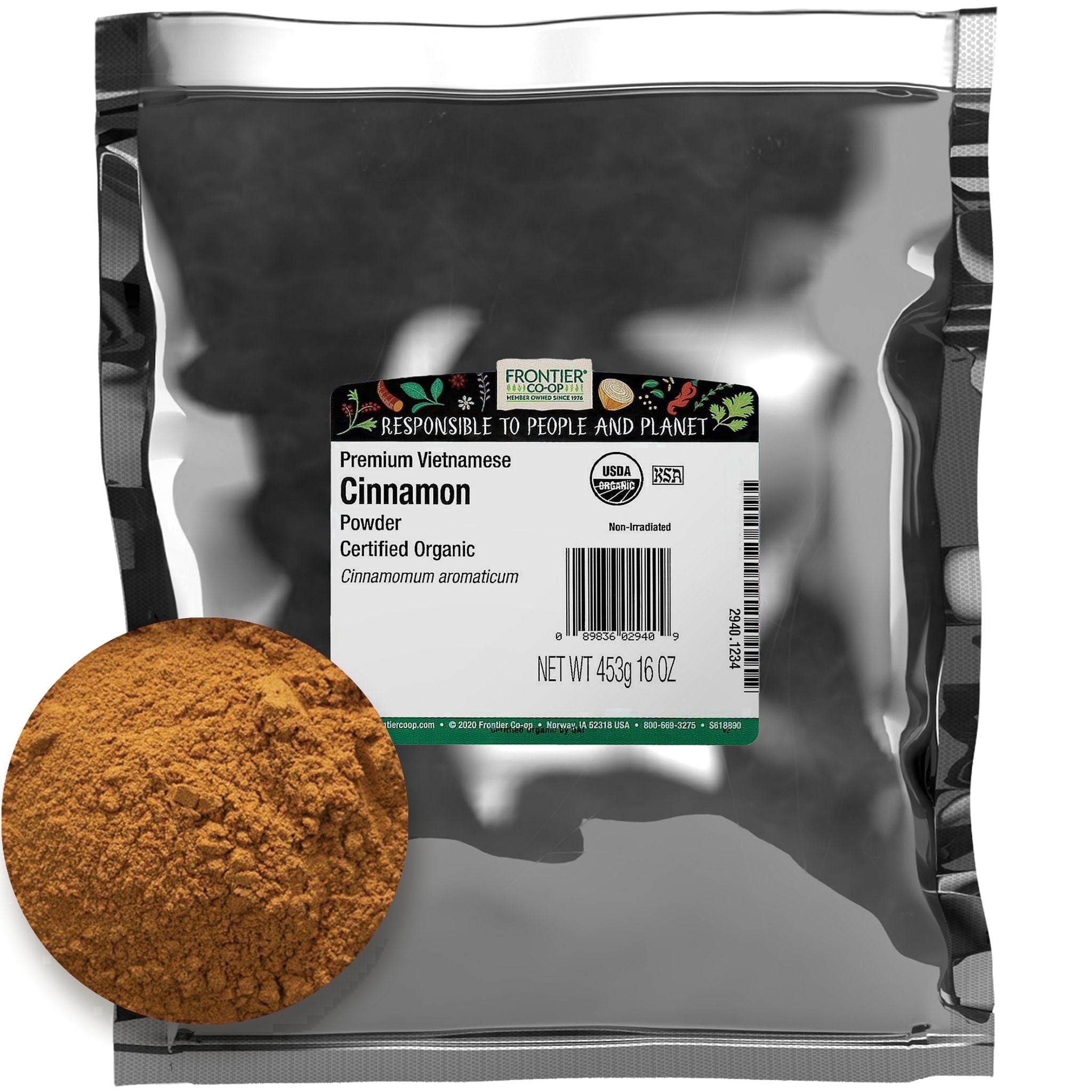 Frontier Co-op, Organic Korintje Cinnamon Powder, 16 oz - Walmart.com