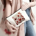 thumbnail image 4 of Pratyus Pink Love Cosmetic Bag for Women Friends Hearts Love Romanticism Travel Essentials Ladies Accessories White, 4 of 6