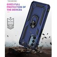 thumbnail image 5 of Grade Drop Impact for Oneplus Nord N200 5G Case Oneplus Nord N200 5G Case 360 Metal Rotating Ring Kickstand Holder  Heavy Duty Shockproof Case for Oneplus Nord N200 5G Phone Case (Blue), 5 of 17