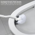 thumbnail image 6 of Toilet Brush with Plastic Bristles, Modern and Compact Design, Long Handle for Easy Toilet Cleaning, Non-Scratch Bristles, Washable Head for Bathroom Use, 6 of 8