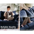 thumbnail image 4 of JULY'S SONG 134.6" Luxury Sectional Sofa Set, Cloud Couch Modular Sectionals for Living Room, Comfy L Shaped Couches and Sofas with Movable Storage Ottoman - Navy, 4 of 10