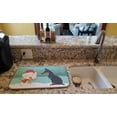 thumbnail image 2 of Doberman and Snowman Christmas Dish Drying Mat, 2 of 2
