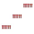 thumbnail image 1 of ZLight Lot de 6 Vis de Potence de Vélo de Montagne en Acier Inoxydable Rehausseur de Guidon Hexagonal Accessoires de Réparation Rouge M5x4+M6x2 3Ensemble, 1 of 6
