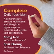 Celebrate Vitamins Multi-Complete 60 Bariatric Multivitamin with Iron Capsules, 60 mg of Iron, 180 count