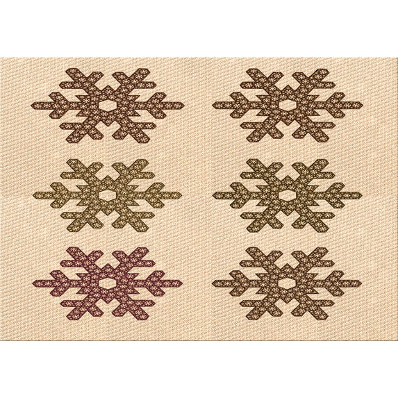 Ahgly Company Indoor Rectangle Patterned Copper Brown Area Rugs, 2' x 4'