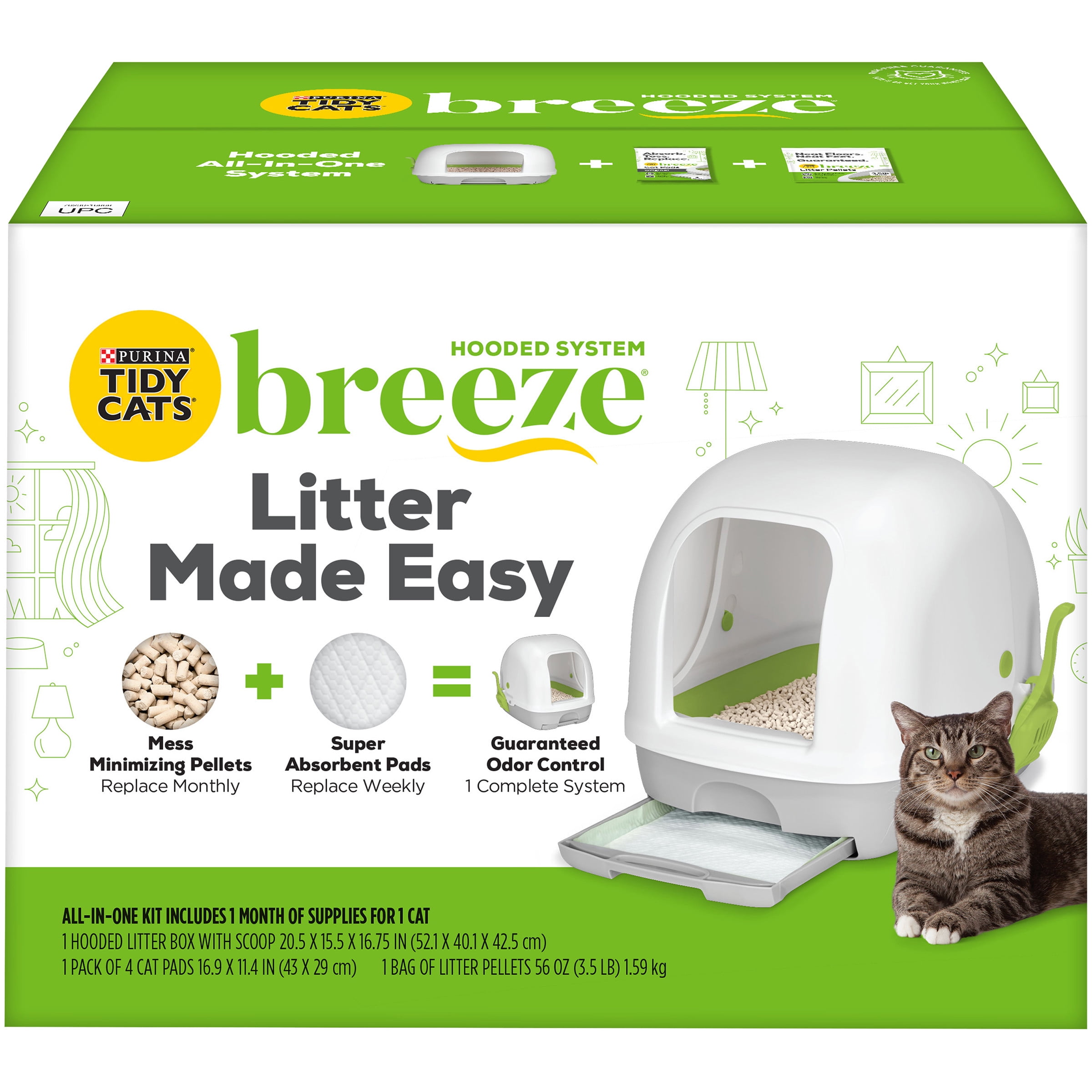Tidy Cats Breeze Cat Pads 1 Pack of 4 Pads 