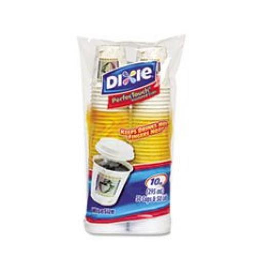 Dixie PerfecTouch Cup 10oz 50 / Pack White