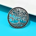 thumbnail image 2 of Broche Bijoux pour Femmes Hommes, Broche Classique en Acier Inoxydable Arbre de Vie pour Robe de Mariée Ou Fête, 1 Pce-Argent, 2 of 5