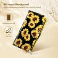 thumbnail image 3 of ULAK iPhone 13 Pro Wallet Case for Women Girls, Kickstand PU Leather Phone Case with Card Holder for Apple iPhone 13 Pro 6.1 inch 2021, Sun Flower, 3 of 9
