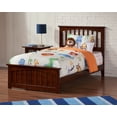 thumbnail image 5 of AFI Mission Twin Extra Long Traditional Bed with Matching Footboard and Turbo Charger in Walnut, 5 of 6