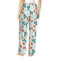 thumbnail image 3 of Naloa Floral Strawberr Print Women’s Ultra-Soft Comfy Pajama Lounge Pants with Pockets & Drawstring, 3 of 8