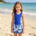 thumbnail image 2 of Shadoumai Girl's High Waisted Swim Bottom Tummy Control Ruched Bikini Tankini Bottoms Solid Summer Beach Swimsuit Briefs, 2 of 8