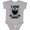AC-Heather Grey, variant on I Love My Bearded Daddy with Beard Silhouette Boys or Girls Baby Bodysuit