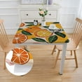 thumbnail image 2 of BANET  Fruit Orange Rectangle Tablecloth,Polyester Table Cloth,Waterproof and Wrinkle Resistant, Washable Table Cover for Dinning Room Tabletop Outdoor Picnic  white, 2 of 8