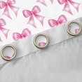 thumbnail image 4 of Homewish Lovely Bow Knot Black Out Curtains,Cartoon Bowtie Ribbon Curtains Pack of 2 (42x63 Each),Pink White Bedroom Curtains For Girl Kids,Microfiber Bedroom Decor, 4 of 6